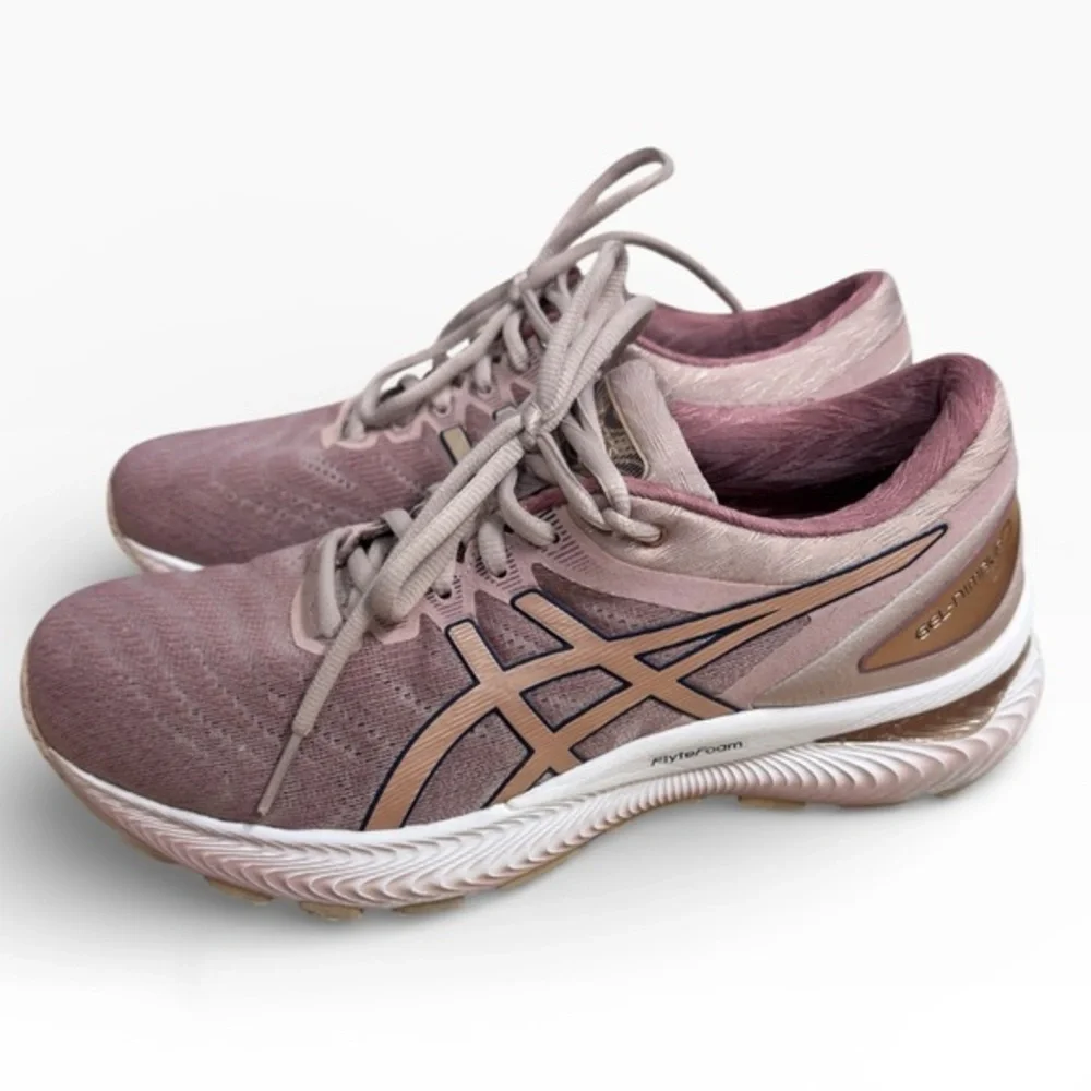 ASICS Gel Nimbus 22 Desert Rose Running Sneakers Womens Size 8 US Walking